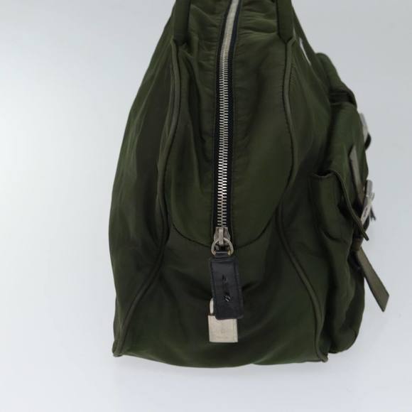 PRADA Hand Bag Nylon Khaki Auth 72642 - Picture 4 of 16